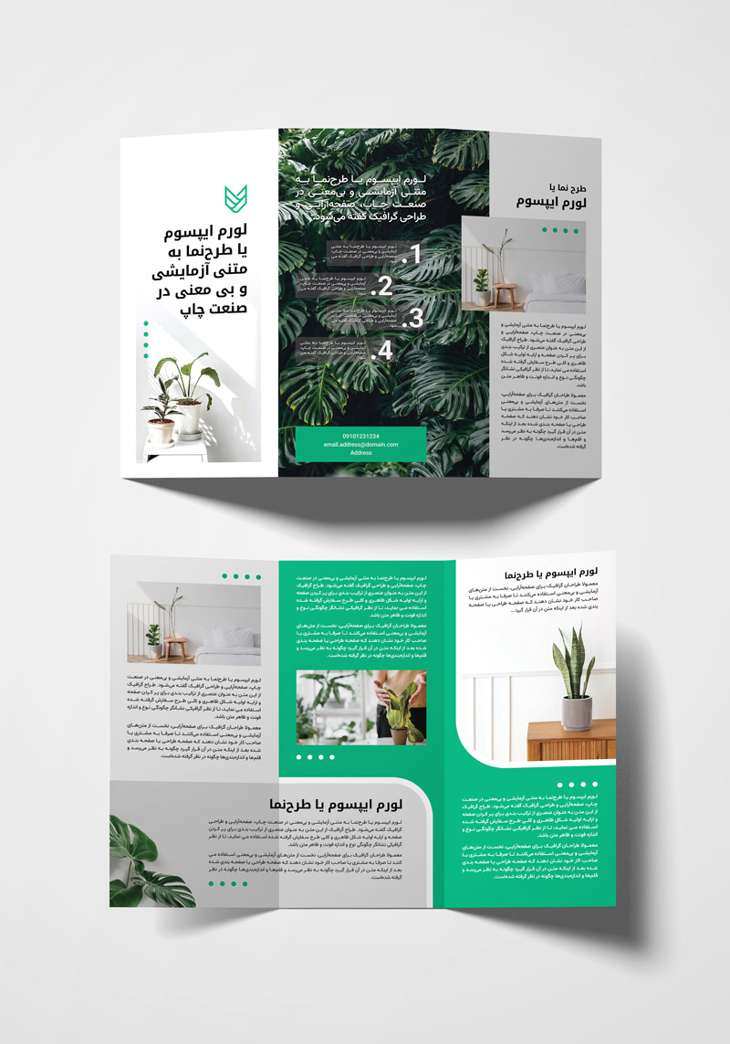 plant brochure template | بروشور گل و گیاه